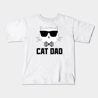 Best Cat Dad Ever Cat Daddy Father's Day Gift Kids T-Shirt